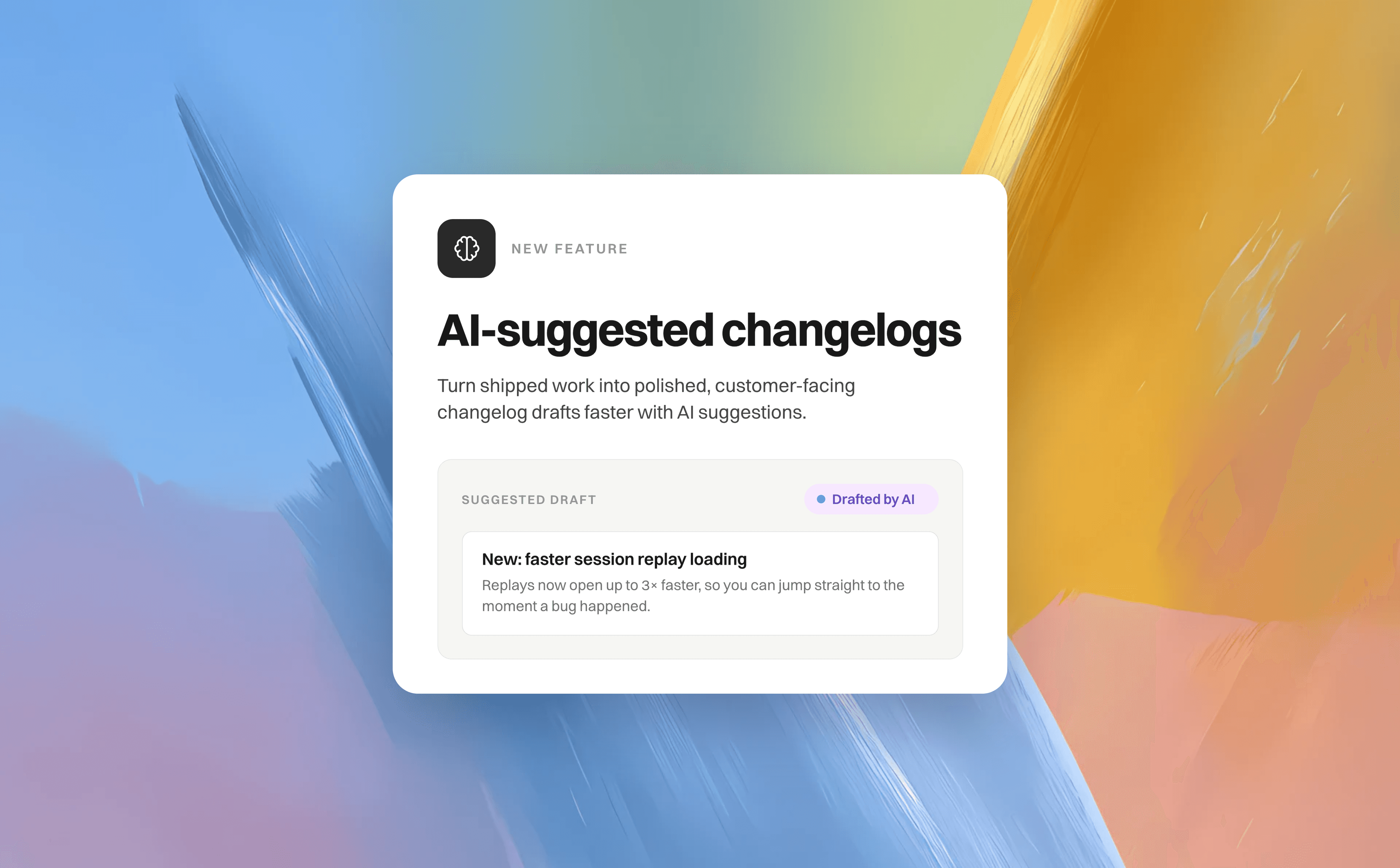 AI-suggested changelogs 🤖