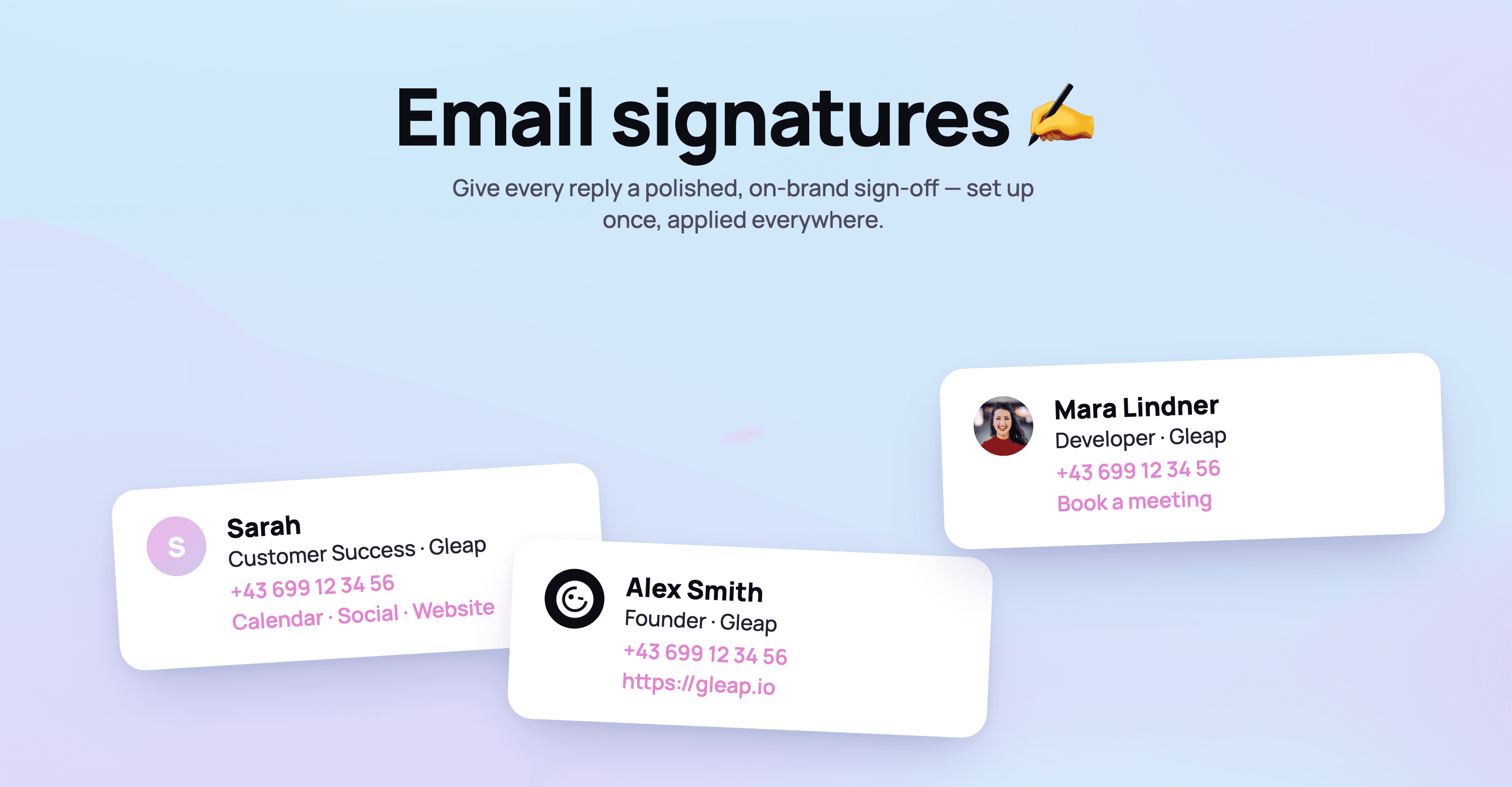 Personalized email signatures ✍️