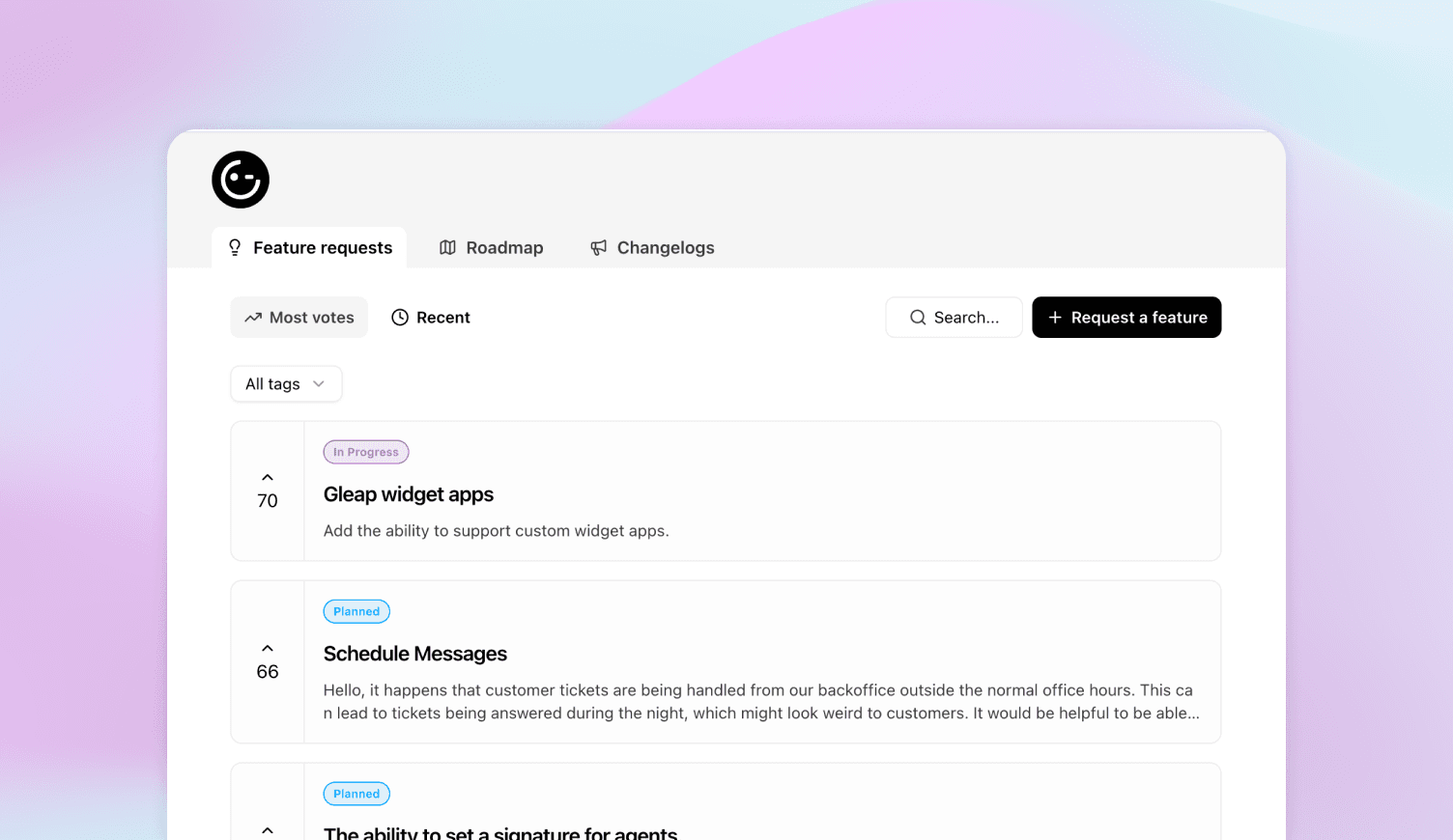 The feedback portal — your new public hub for roadmap & changelogs