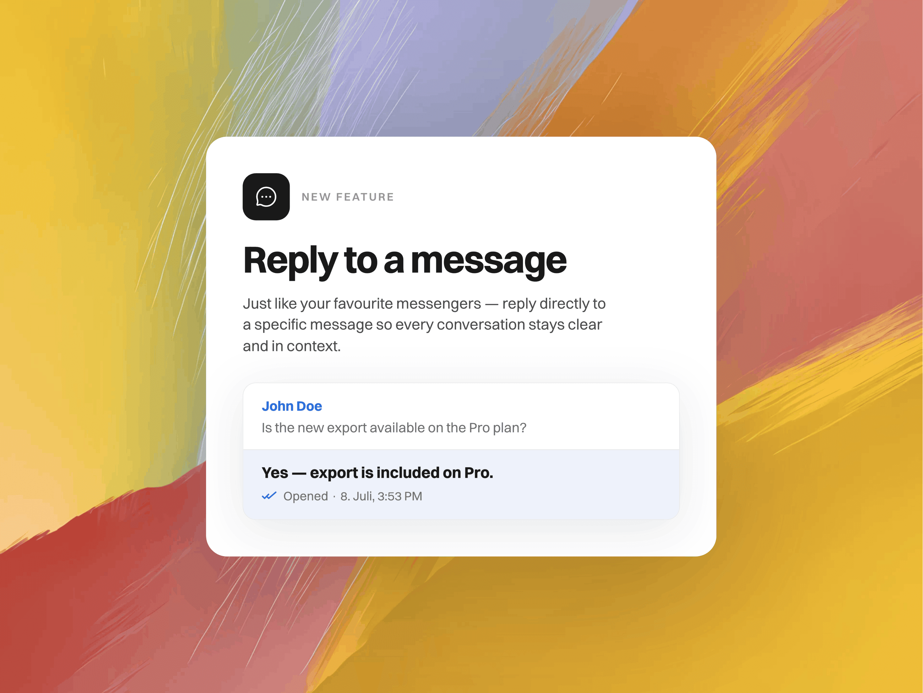 Reply to specific messages β©οΈ